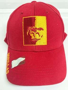 Pittsburg State Gorillas Hat – Red & Yellow Embroidered Logo – Russell Athletic